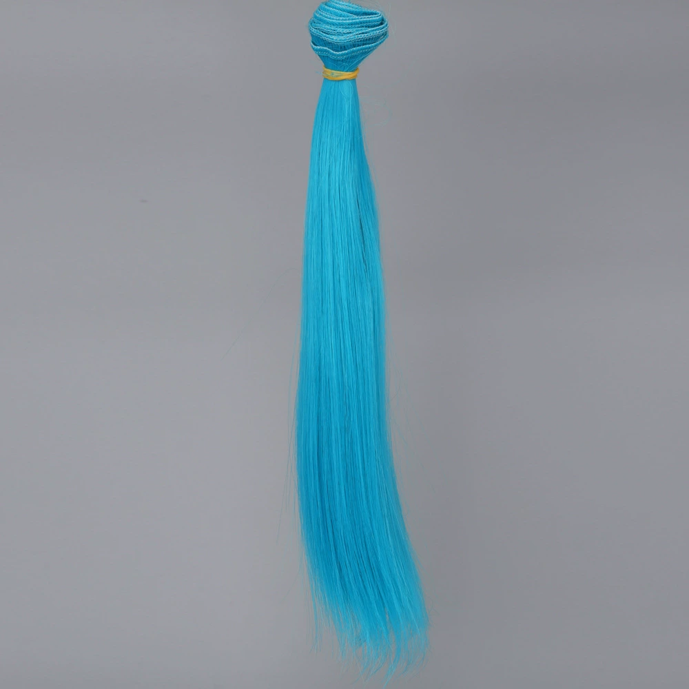 Doll Wig Straight Hair, DIY 25 cm, Synthetic Doll Hair Weft, Multiple Color Codes