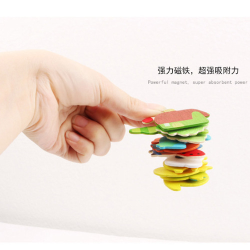 Manufacturer ins creative decoration cartoon wooden cute refrigerator magnet wholesale cartoon refrigerator magnet wooden