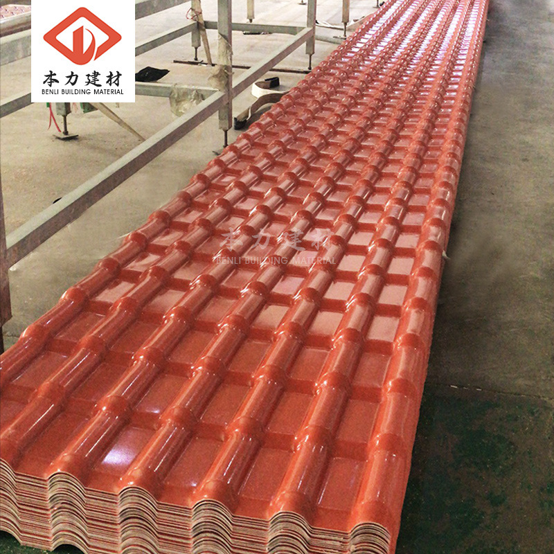 asa thickened synthetic resin tile roof villa antique plastic tile canopy insulation plastic roof tile manufacturers