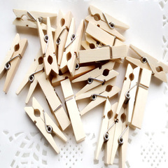 Wooden clip wooden cartoon clip diy clip small wooden clip photo clip original color clip 3.5x0.7 galvanized