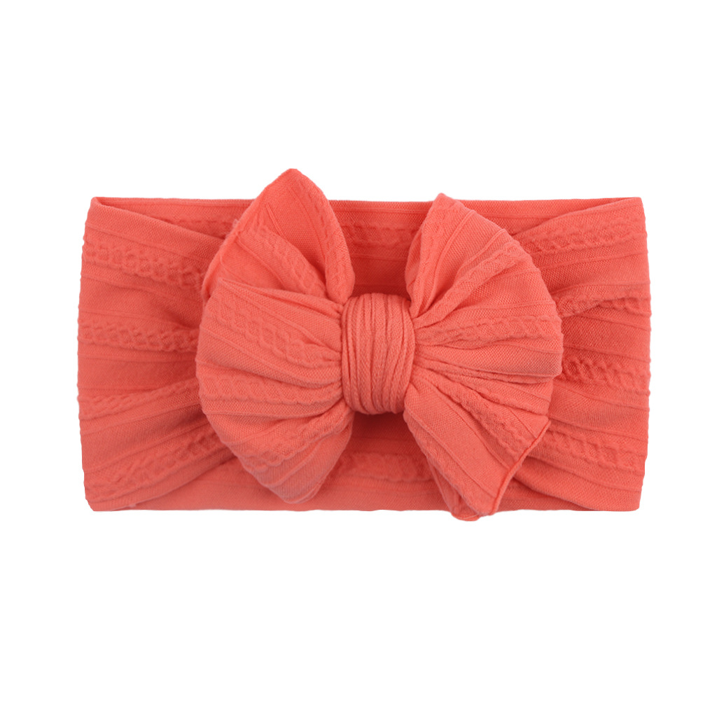 Banda de pelo suave bebé creativo europeo y americano banda de pelo suave accesorios para el cabello Jacquard de nylon suave