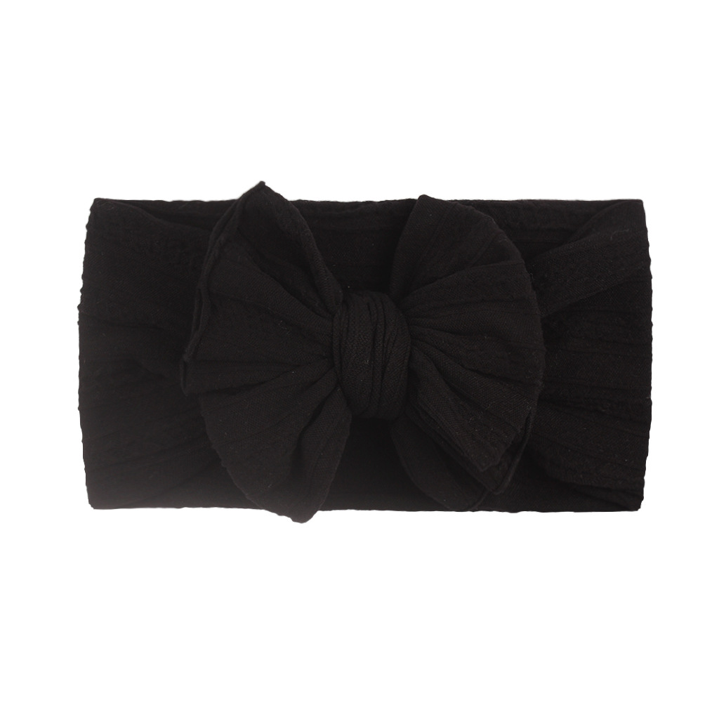 Banda de pelo suave bebé creativo europeo y americano banda de pelo suave accesorios para el cabello Jacquard de nylon suave