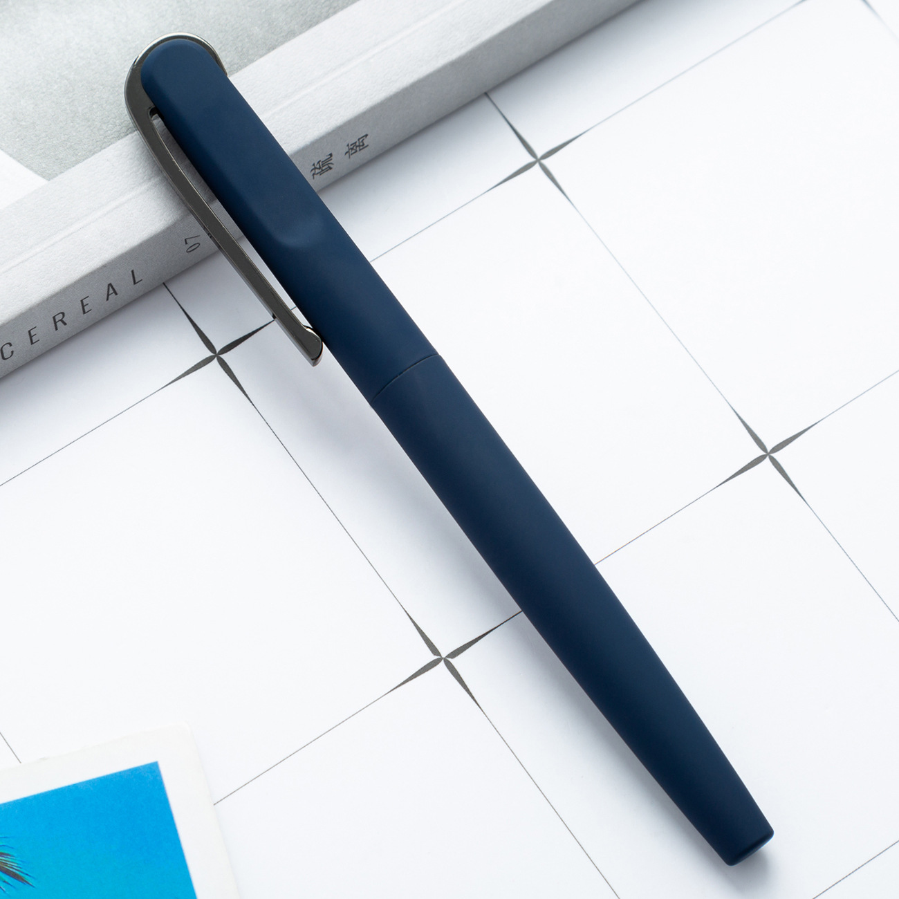 Adhesivo spray de metal negro firma pluma Oficina firma regalo pluma imprimible LOGO publicidad pluma de metal Fuente de la fábrica