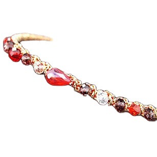 Korean style crystal gravel headband women's hair accessories fashionable temperament colorful super glitter hairpin hot sale irregular crystal headband