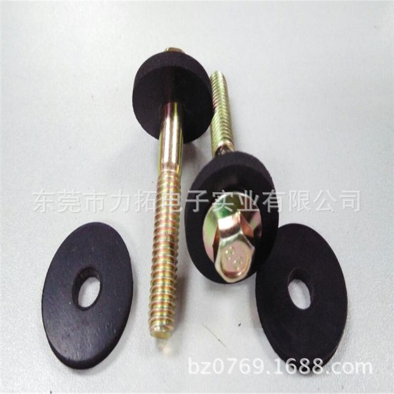 黑色减震硅胶垫片|防滑缓冲密封平垫片|外30*内10*7厚|黑色/本色