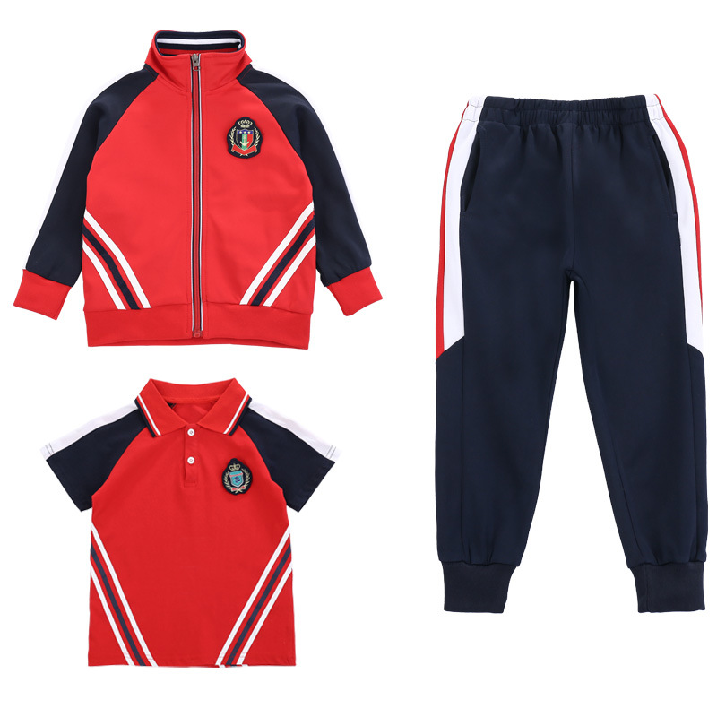 Uniformes de jardín de infantes, conjuntos de primavera y otoño, uniformes deportivos para profesores, uniformes de primaria, conjuntos de dos piezas, uniformes escolares para niños, estilo campus