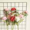 Decoration green plant cross -border 5 -headed peony manufacturer fake flower wholesale wedding INS wind simulation flower yc1027