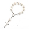 ETSY hot -selling baby glass pearl baptism, holy meal gift love cross bracelet bracelet mini rosary