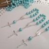 ETSY hot -selling baby glass pearl baptism, holy meal gift love cross bracelet bracelet mini rosary