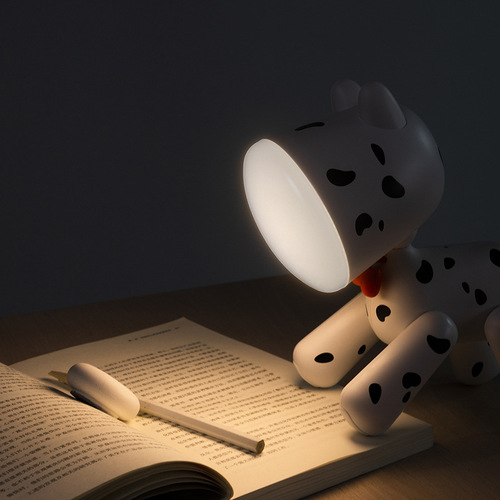 Cartoon Puppy LED Desk Lamp Student Reading Eye-Care Desk Lamp Children's Bedside USB Sleep Companion Atmosphere Night Light