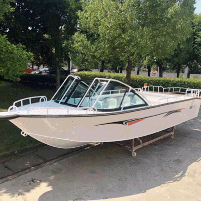 铝合金半棚快艇 商务休闲艇全棚巡逻艇 海钓渔船工作艇船用|ms