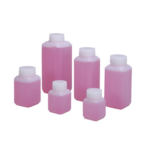Jinyu small mouth square bottle thickened HDPE chemical alcohol reagent bottle sealed 20-500ml repackaged plastic sample bottle