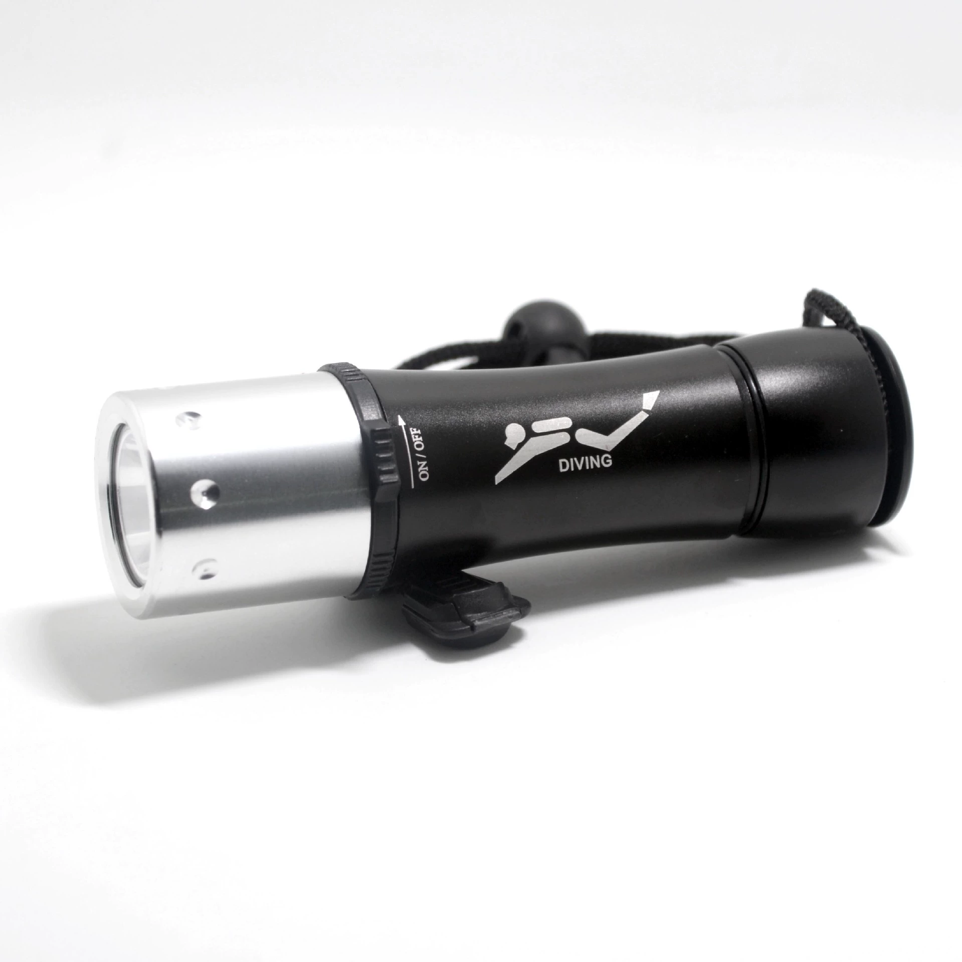 Flashlight, waterproof switch key, battery, diving, 26650/3×