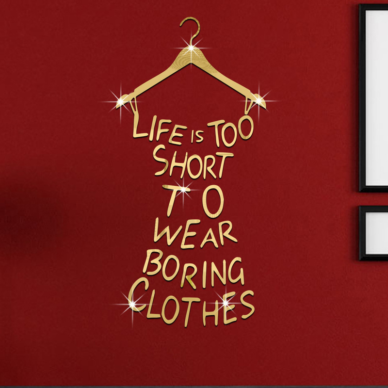 Amazon AliExpress English hanger acrylic mirror wall sticker living room bedroom hallway children's room decoration Amazon AliExpress English hanger acrylic mirror wall sticker living room bedroom hallway children's room decoration