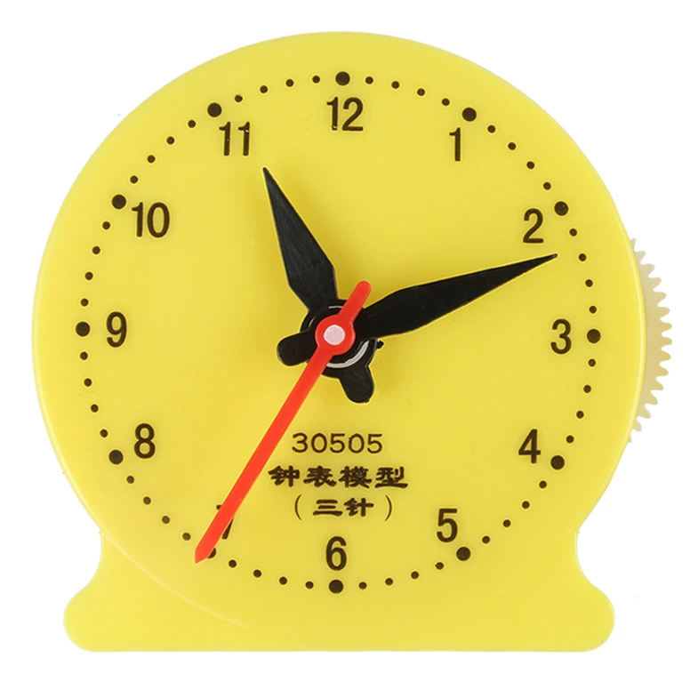 8cm watch model Teaching clock teaching aid mathematics use 具 three stitches to link 12 o'clock