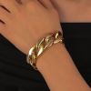 Fashionable golden bracelet, accessory, internet celebrity, European style, Korean style