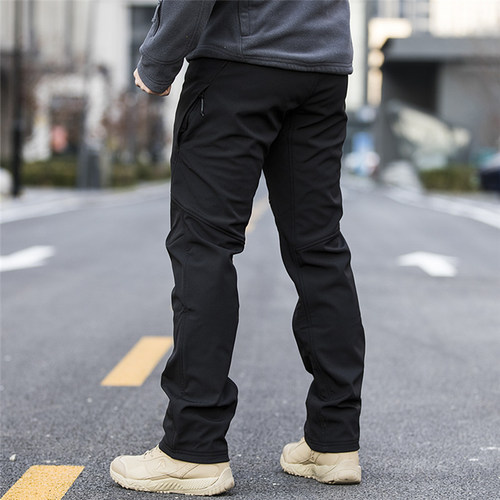 Archon soft shell assault pants men's autumn and winter velvet thickened windproof and waterproof elastic outdoor hiking pants tactical pants