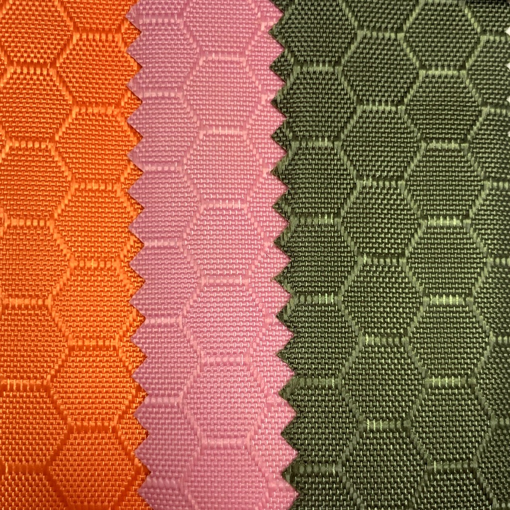 现货长丝大足球格PVC涤纶面料 足球过胶涂层手袋旅行袋涤纶稳定