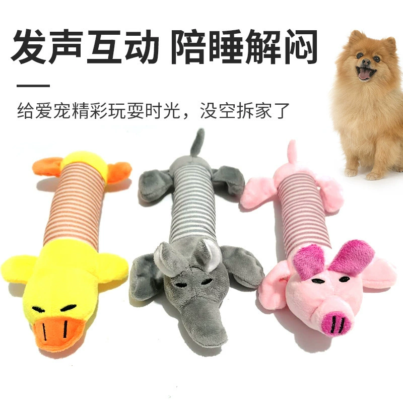 Amazon Pet Игрушка Звук Интерактивная Длинная полоса Игрушка для собак Укус Устойчивый к молярным собакам Плюшевые принадлежности