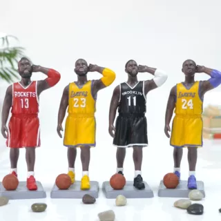 聆听动作nba手办摆件NBA篮球明星球星摆件科比詹姆斯哈登欧文立体
