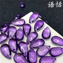 语恬 8*14mm大水滴捷克琉璃古风头饰品新中式DIY新娘簪娘发簪批发