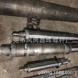 厂家供应佳明注塑机氮化加硬法兰双合金螺杆料筒前机筒头部射嘴座