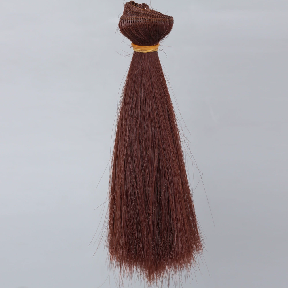 Волосы для кукол (Юэянг) для BJD/SD/OB11 — 15 см прямые, высокотемпературные, шелк, валок 1 м