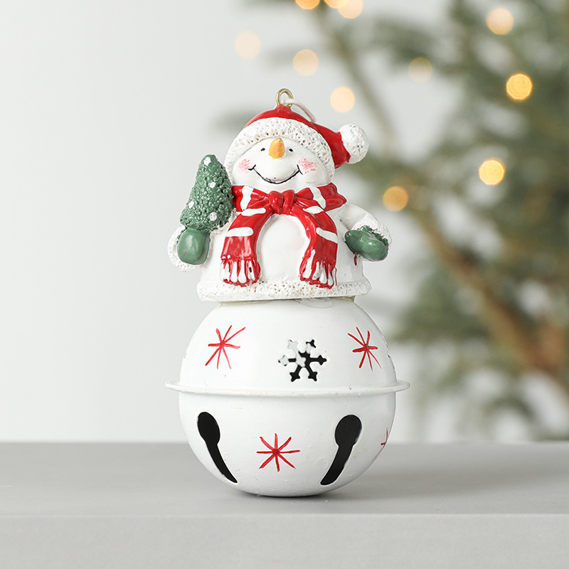 Hong Kong Heng decoraciones de Navidad campana de hierro colgante de árbol de Navidad muñeco de nieve muñeca colgando suministros de Navidad creativo