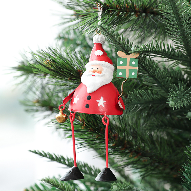 Hong Kong Heng hierro colgante de Navidad Santa Claus muñeco de nieve colgante de metal adornos de árbol de Navidad decoraciones