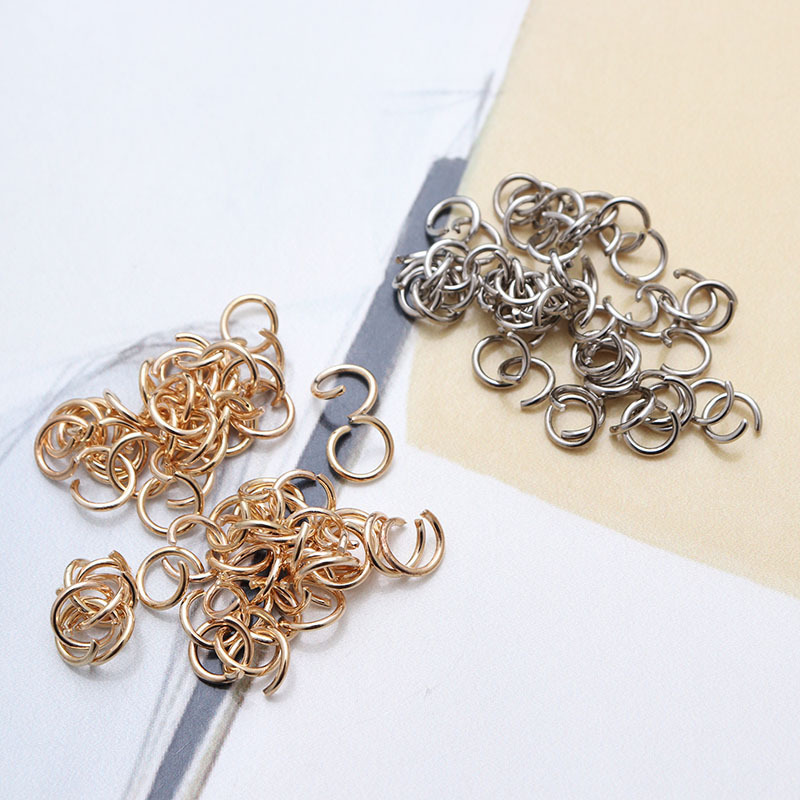 Open Ring Kc Gold DIY Handicraft Jewelry Accessories Door Buckle Lobster Buckle Connecting Ring Clothing Plush Hanging Ring