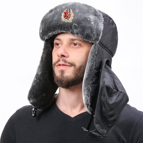 Soviet emblem Lei Feng hat windproof and waterproof outdoor hat for men and women thickened ear protection hat Russian warm hat AliExpress