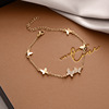 Small design advanced bracelet for beloved, accessory, light luxury style, high-quality style, wholesale