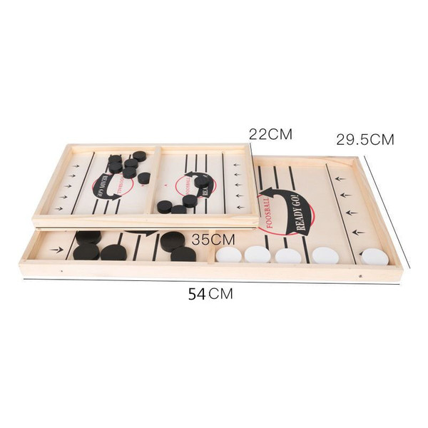 Wooden interactive table hockey