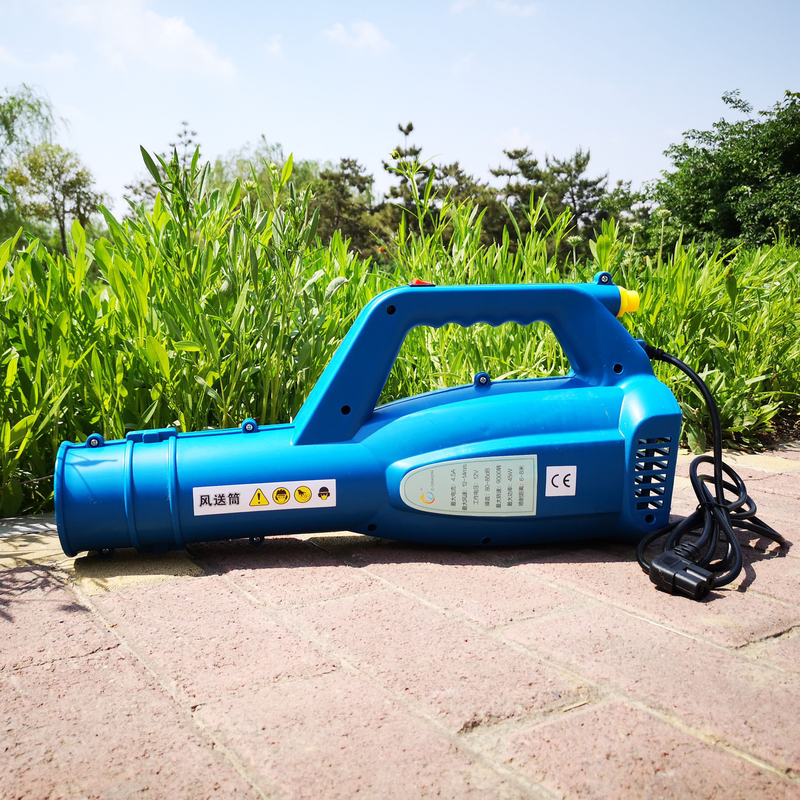 新款易速风送筒电动喷雾器送风筒农用打药风送桶电动迷雾喷头风机