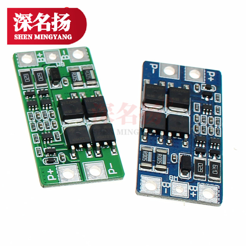 2串6.4V磷酸铁锂 二串7.4V锂电池保护板 8.4V带均衡 过充10A电流