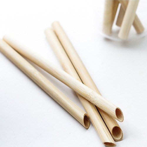 Non-disposable bamboo straws, natural, environmentally friendly, high-end yogurt, milk tea, carbonized bamboo, degradable household straws