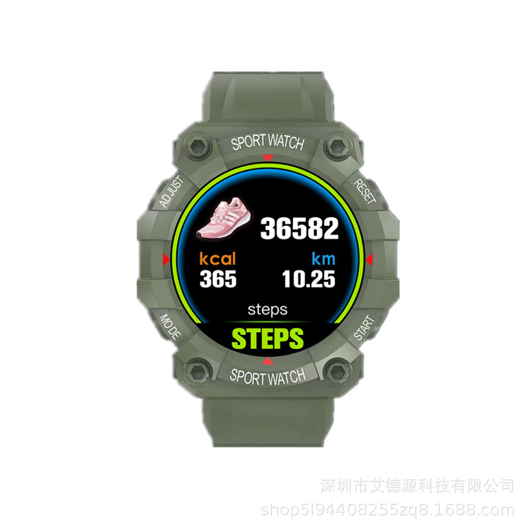 Pulsera inteligente FD68 transfronteriza 1,44 pulgadas Pantalla de frecuencia cardíaca esfigmomanómetro paso salud monitoreo reloj inteligente