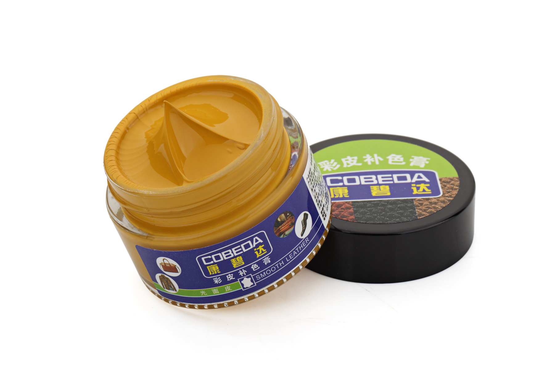 Color Cuero cuero color crema al por mayor teñido agua al por mayor fábrica directa protección ambiental material multicolor cuero agente de renovación