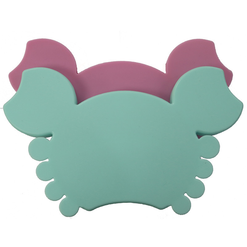 Fabricante de silicona plato de cena para niños de silicona de grado alimenticio de dibujos animados tipo gatito tipo mariposa plato de cena suave para niños plato de merienda