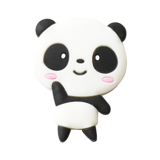 Large panda elephant telescopic buckle PVC flexible glue patch mobile phone shell decoration DIY jewelry accessories wholesale fixed