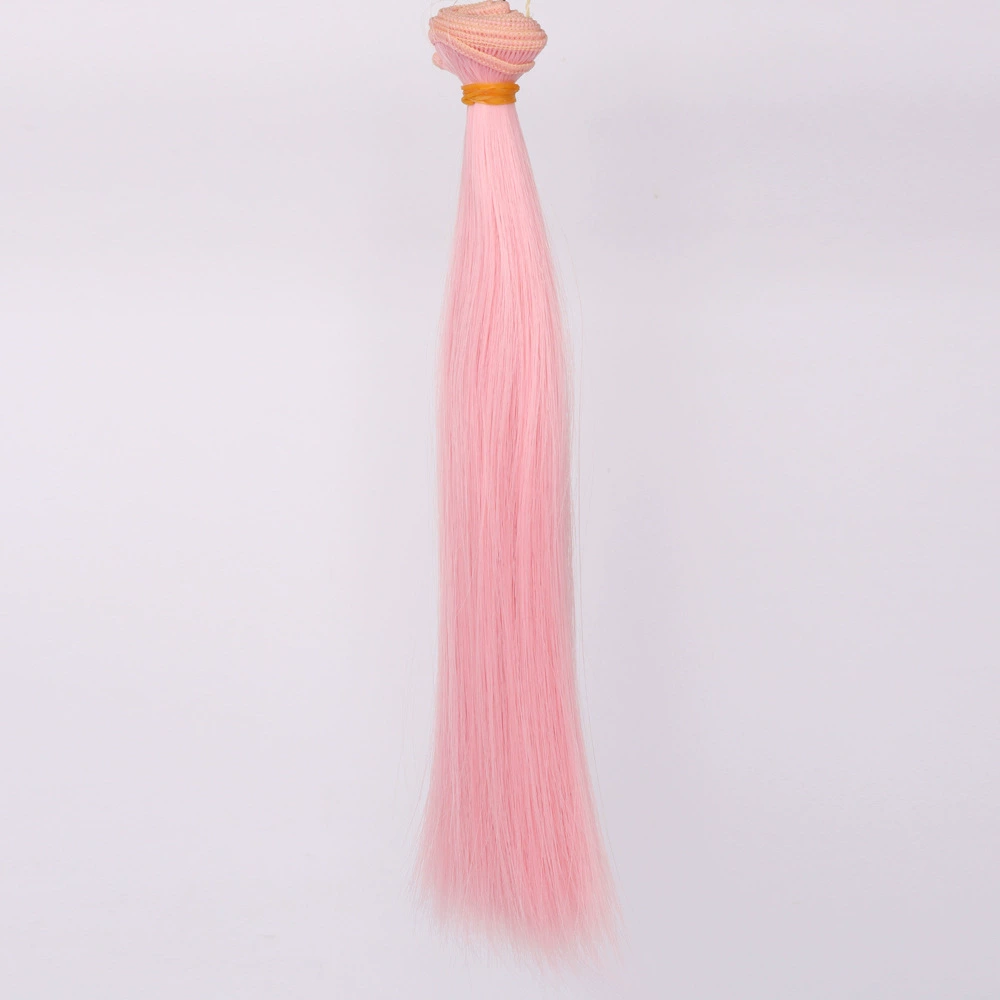 Doll Wig Straight Hair, DIY 25 cm, Synthetic Doll Hair Weft, Multiple Color Codes