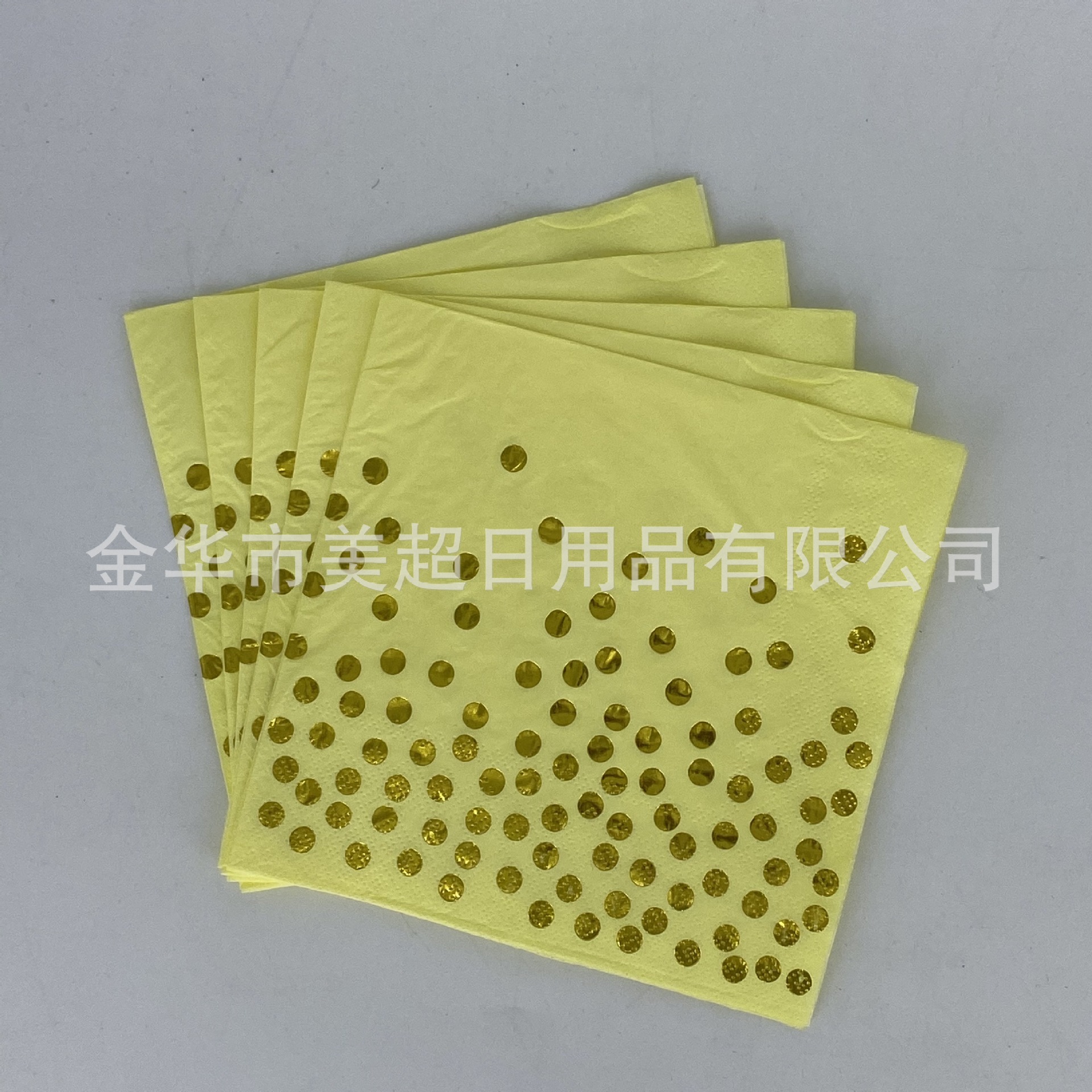 Servilletas desechables de papel dorado con estampado en caliente, coloridas, para decoración de fiestas de cumpleaños, para el almuerzo.