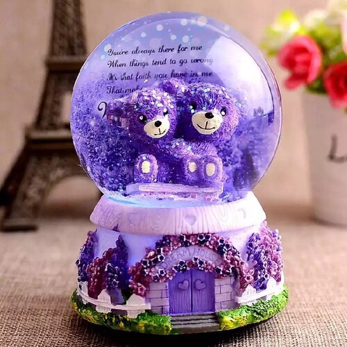Christmas gift crystal ball music box fairy lights snowflake for boyfriends, girlfriends, classmates, best friends, birthday gifts, decorative ornaments