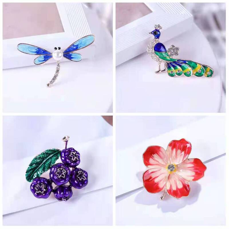 Drop oil series brooch cute cartoon fashion high-end pin accessories corsage pearl jewelry source manufacturers wholesale Drop oil series brooch cute cartoon fashion high-end pin accessories corsage pearl jewelry source manufacturers wholesale