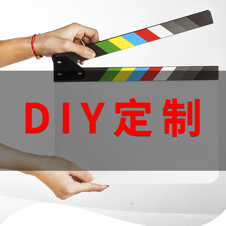 Huishes Lightupfoto Blank Film Clapperboard Acrylic Slate Director Board Filming Props