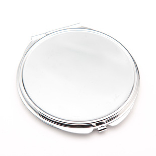 Round portable flip mirror handmade diy cream glue mirror material double-sided mirror glue material spot