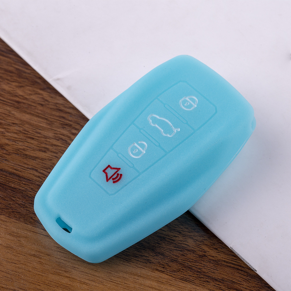 빛나는 파란색 자동차 검색 키