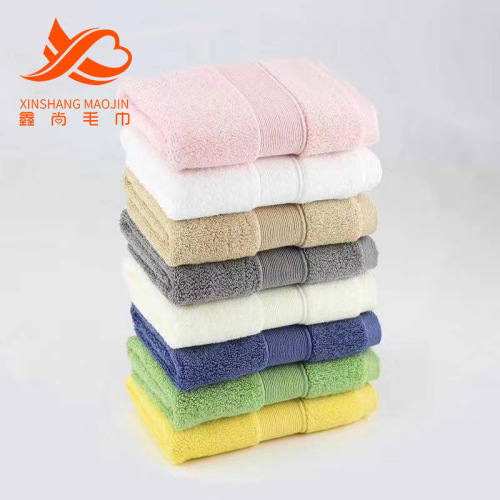 Xinshang towel factory wholesale thickened absorbent adult face washcloth plain cotton towel gift can be made with logo