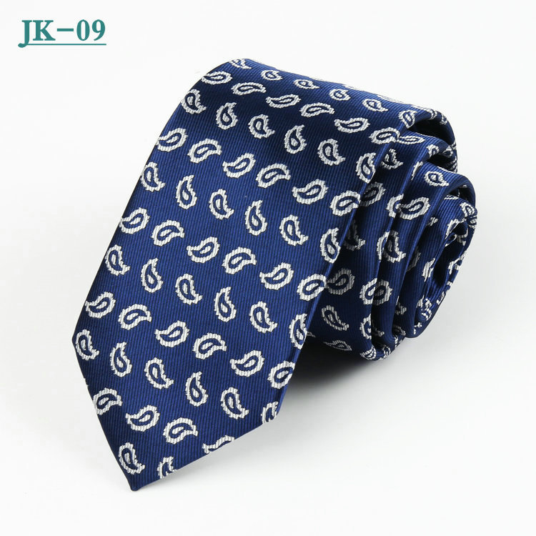 Corbata de hombre de negocios 7cm rayas a cuadros jacquard poliéster corbata hombres boda rojo casual negro corbata fabricante