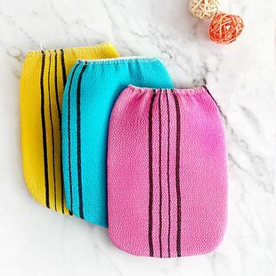 Factory Direct supply Korean style grandma bath towel bath towel bath gloves round two sides soft bath wholesale